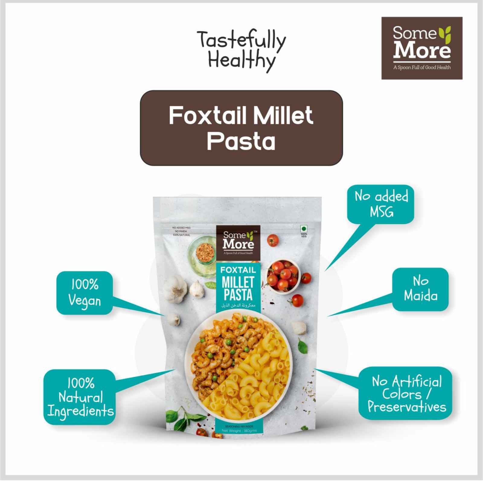 PASTA FOXTAIL MILLET (THINAI) SOMEMORE 180GM