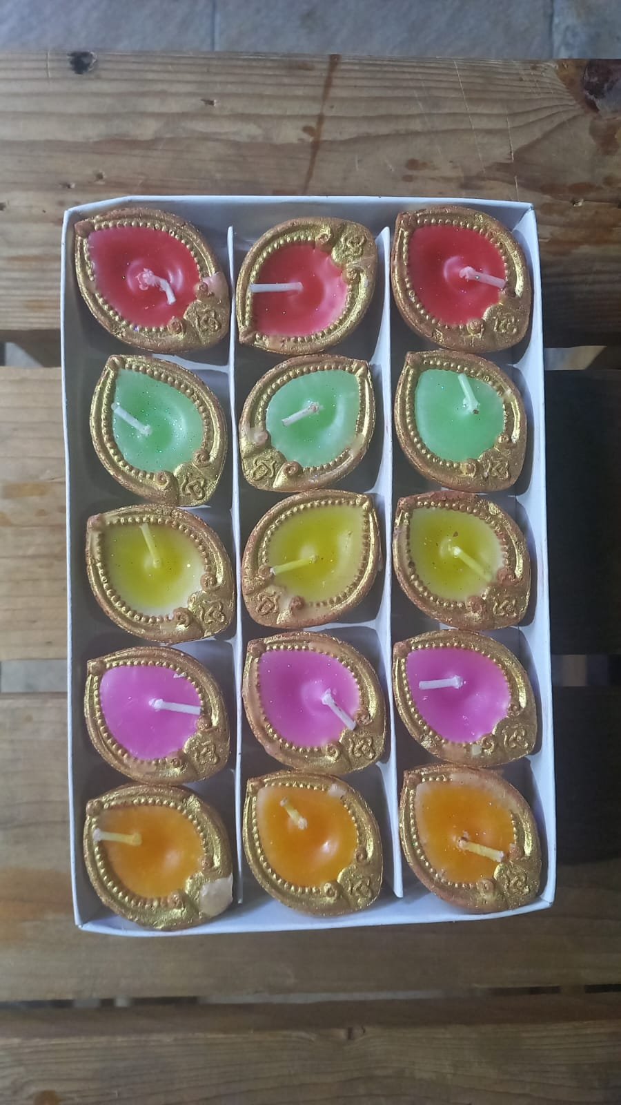 DIYA LAMP WITH WAX FILLED 15PCS NO.8