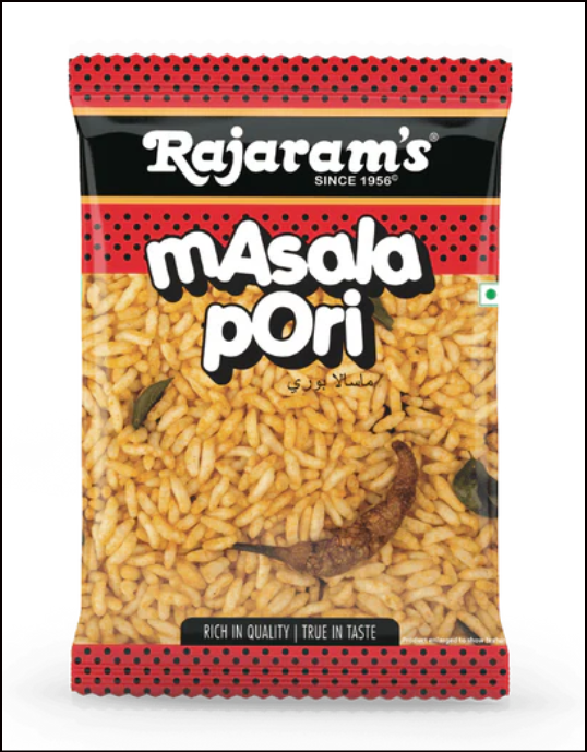 PUFFED MASALA RICE RAJARAMS 100G