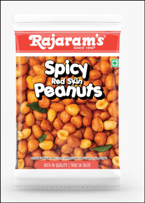 SPICY RED SKIN PEANUT RAJARAM 75GM