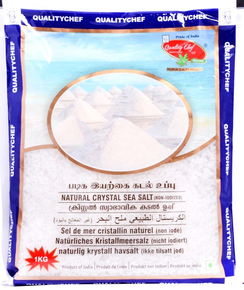 QUALITY CHEF NATURAL CRYSTAL SEA SALT 1KG