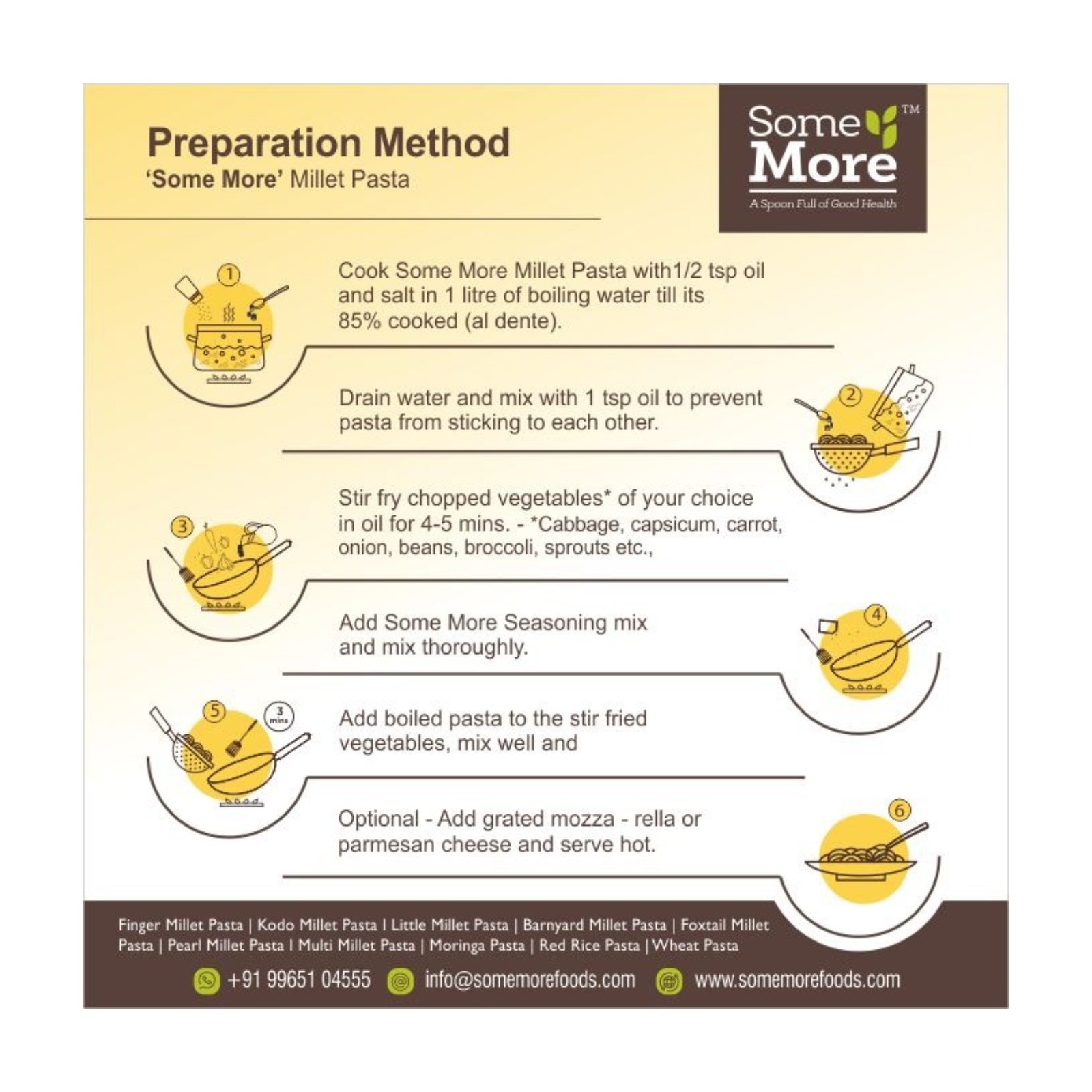 PASTA PEARL MILLET (KAMBU) SOMEMORE 180GM